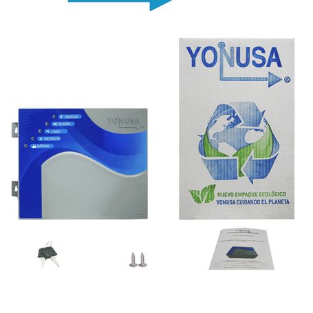 Yonusa Ey10000127af  Energizador Alta Frecuencia O Anti Plantas Para Cerco Eléctrico Incluye Interface Con 2 Zonas Cableadas Sal