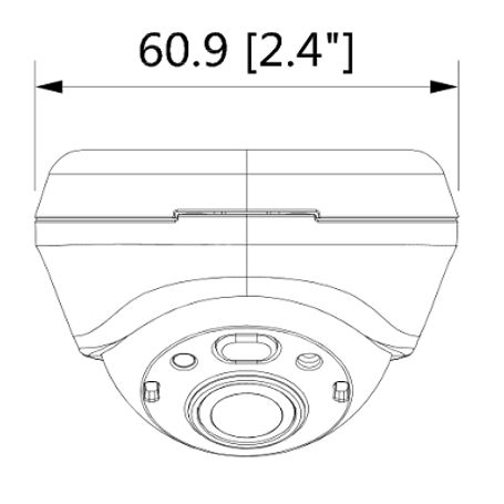 Dahua Hmw3200l  Camara Mini Domo 1080p/ Especial Para Dvr Movil/ Lente 2.1 Mm/ 139 Grados De Apertura/ Microfono Integrado/ Ir D