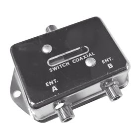 deslizable interruptor coaxial ab para cctv 75 ohm 2 entradas 1 salida f hembras