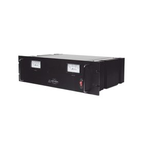 fuente de poder 138vcc 50a lineal regulada con circuito cargador de baterias medidores para instalación en rack28187