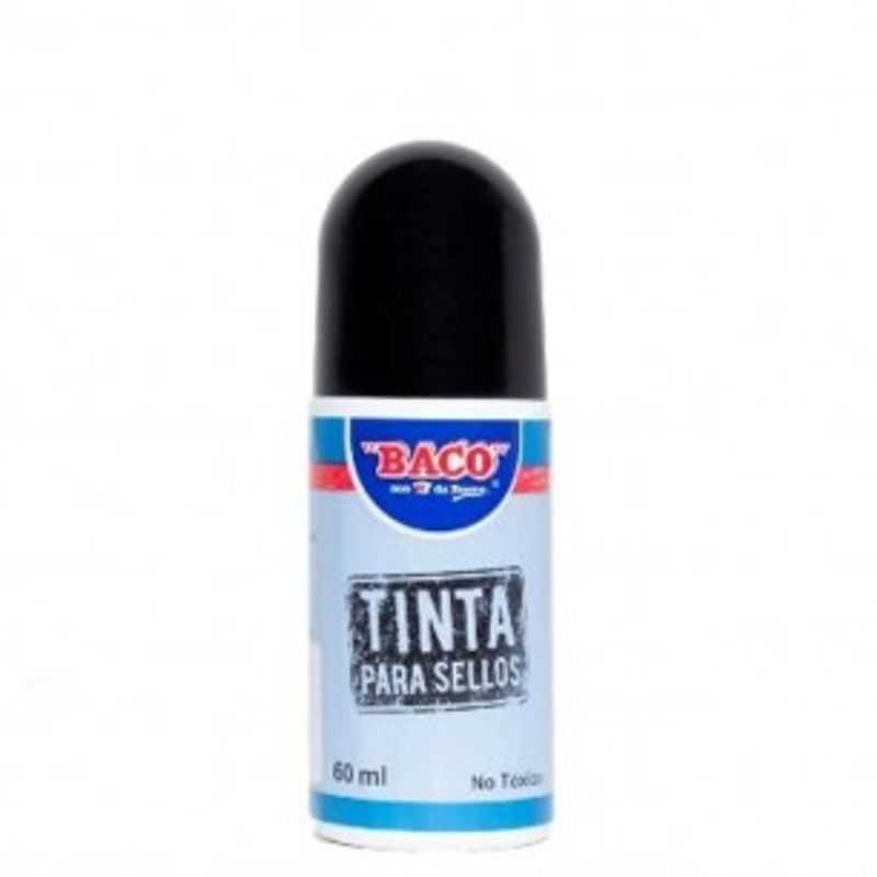 Tinta para Cojines para Sellos Color Negro 17529. 60 ML BACO TL1 