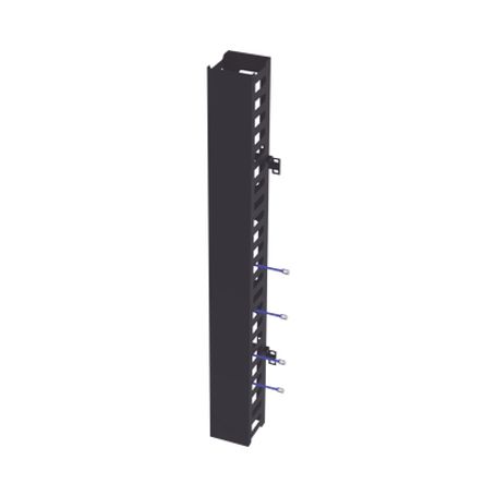 Kit Organizador Vertical De Cable Sencillo Para Rack Abierto De 24 Unidades Para Eiqr3224 Y Eirl5524dr.