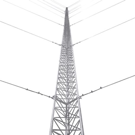 kit de torre arriostrada de piso de 48 m altura con tramo stz45 galvanizado electrolitico no incluye retenida