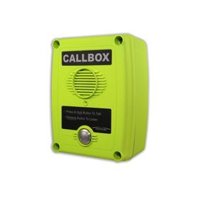callbox intercomunicador inalámbrico via radio vhf 150165mhz serie q7 en color verde