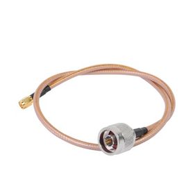 cable de 100 cm tipo rg142u con conectores n macho y sma macho inverso hasta 8 ghz