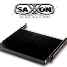 saxxon 70033501 charola para gabinete deslizable para teclado color negro medidas 440 mm de ancho x 350 mm de profundidad 1ur29