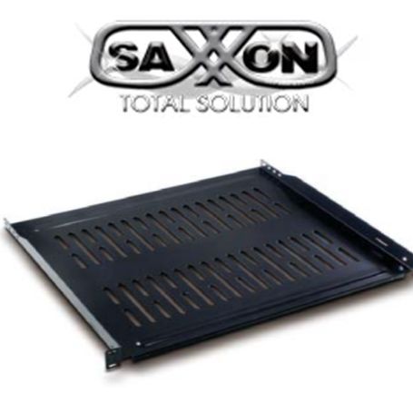 Saxxon 70140204 Charola Ventilada Para Monitor/ Medidas 19 De Ancho X 14 Pulgadas De Profundidad/ 2 Ur/ Soporta 22 Kg/ Acero 