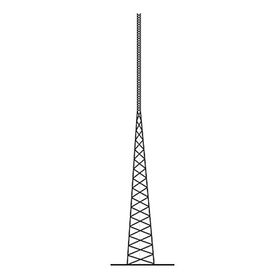 torre autosoportada tubular rohn de 21 metros linea ssv heavy duty