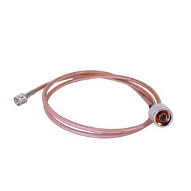 cable coaxial rg142u de 100 cm 50 ohm y conectores instalados de n macho a miniuhf macho