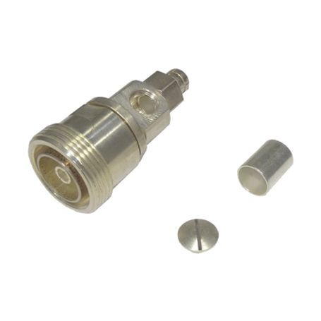 Conector Din 716 Hembra De Anillo Plegable Combo (en Linea Ó En A/r) Para Cables Lmr400 9913 Cnt400 Rg8/u.