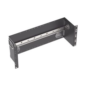 soporte industrial para instalar equipos de montaje en riel din para racks o gabinetes estándar de 19in de 4ur color negro18967