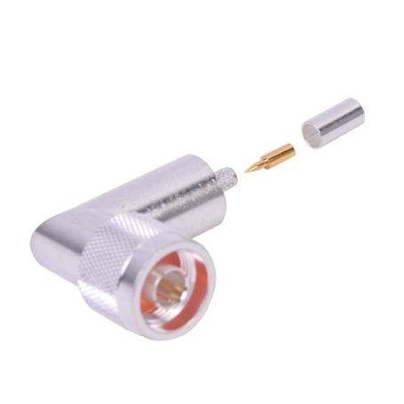 Conector N Macho En A/r De Anillo Plegable Para Cable Rg58/u.