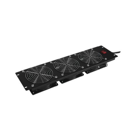 Kit De 3 Ventiladores Para Montaje En Rack De 19 In Alimentación 220 Vca Con Plug Iec C14 3 Ur Color Negro Kit De 3 Ventiladores Para Montaje En Rack De 19 In Alimentación 220 Vca Con Plug Iec C14 3 Ur Color Negro