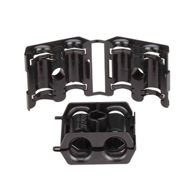 Sujetador Doble De Plástico Para Cable Con Diámetro De 6 A 8 Mm. Paquete De 10 Piezas. Sujetador Doble De Plástico Para Cable Con Diámetro De 6 A 8 Mm. Paquete De 10 Piezas.