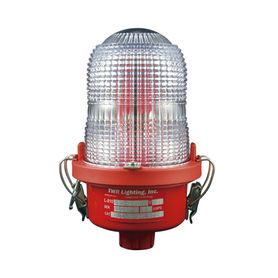 lámpara de obstrucción roja tipo l810 led de baja intensidad 12  24 vcc