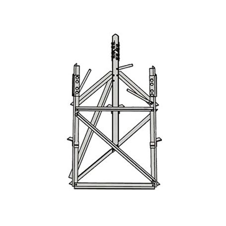Base Corta Para Sección 9 Para Torres Autosoportadas Rsl.