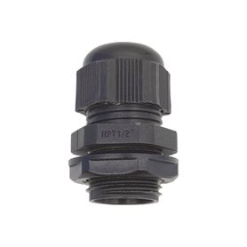 conector plástico negro tipo glándula para rosca npt 12210796