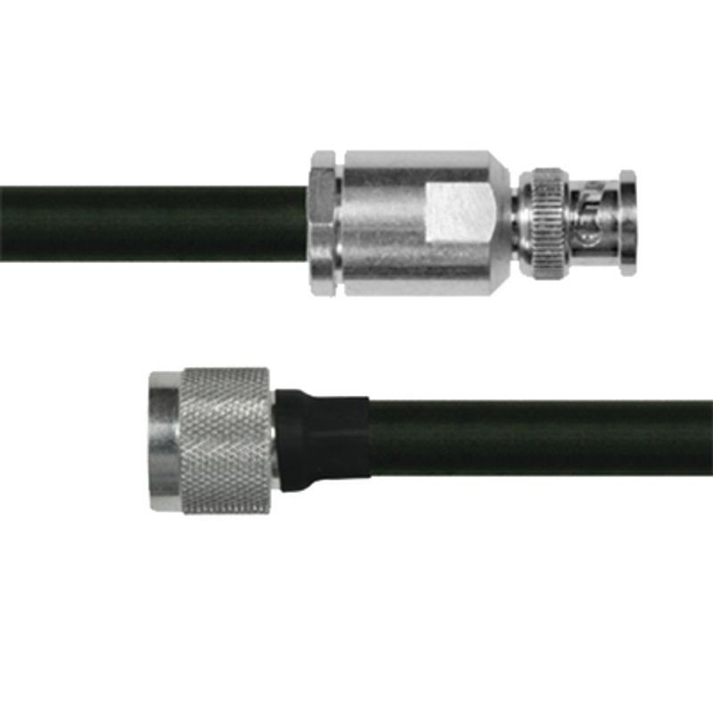 Cable Coaxial Rg214/u De 180 Cm En 50 Ohm 0.425 Cd4 Ghz Con Conectores Bnc Macho A N Macho.