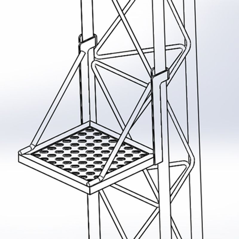 Plataforma De Descanso Para Tramo Stz35g