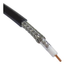 metro de cable coaxial tipo rg58 lp195 50 ohms conductor de cobre sólido