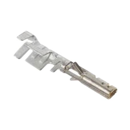 Terminal Hembra Plegable Para Cables 2024 Awg De Potencia Para Conectores Molex 3.0 Mm Bano De Oro De 15 Micro Pulgadas.