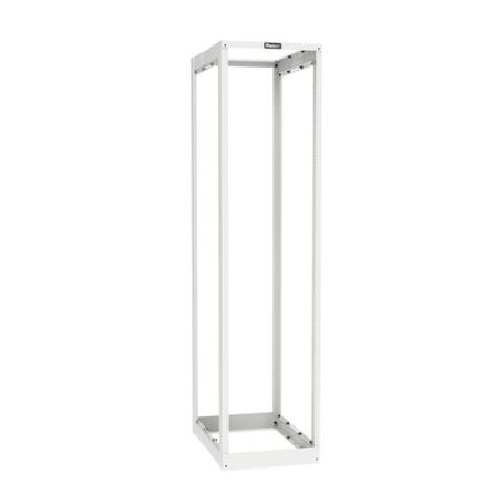 Rack De Cuatro Postes Estándar De 19 Rieles Roscados 1224 Profundidad Ajustable De 23 A 42 In 45 Unidades De Rack Color Blanco