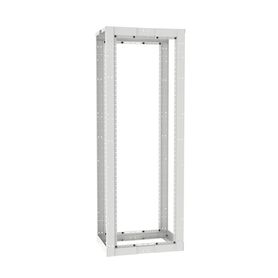 rack de cuatro postes estándar de 19 rieles roscados 1224 profundidad ajustable de 23 a 42 in 45 unidades de rack color blanco2