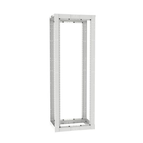 Rack De Cuatro Postes Estándar De 19 Rieles Roscados 1224 Profundidad Ajustable De 23 A 42 In 45 Unidades De Rack Color Blanco