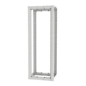rack de cuatro postes estándar de 19 rieles roscados 1224 profundidad ajustable de 23 a 42 in 45 unidades de rack color blanco2