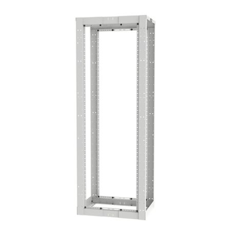 Rack De Cuatro Postes Estándar De 19 Rieles Roscados 1224 Profundidad Ajustable De 23 A 42 In 45 Unidades De Rack Color Blanco