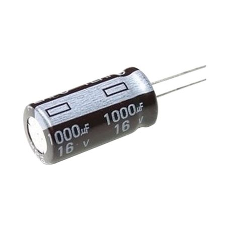 capacitor electrolitico de aluminio radial de 1000 µfd 16 vcc 105 °c 10 x 15 mm