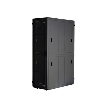 gabinete flexfusion™ xgl light para centros de datos 42 ur 600 mm de ancho 1200 mm de profundidad fabricado en acero color negr