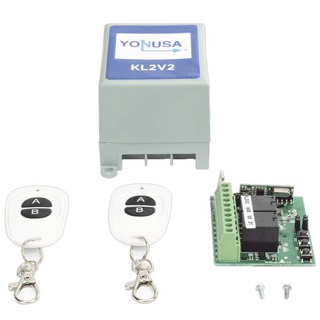 Yonusa Kl2v2   Modulo De Mando Receptor Y Dos Transmisores Compatible Con Todos Los Energizadores Yonusa Conexion Sencilla Armad