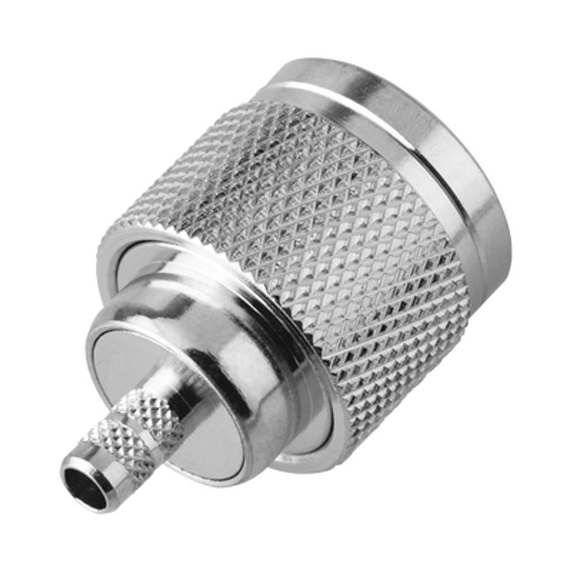 Conector N Macho De Rosca Izquierda Anillo Plegable Para Cable Rg58/u Grupo C Niquel/ Oro/ Teflón. Conector N Macho De Rosca Izquierda Anillo Plegable Para Cable Rg58/u Grupo C Niquel/ Oro/ Teflón.