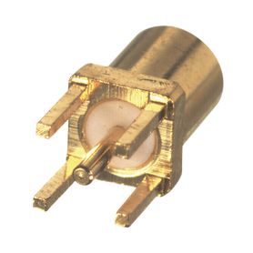 conector mmcx hembra para montaje vertical con 4 patas y terminal para soldar en pcb oro oro teflón
