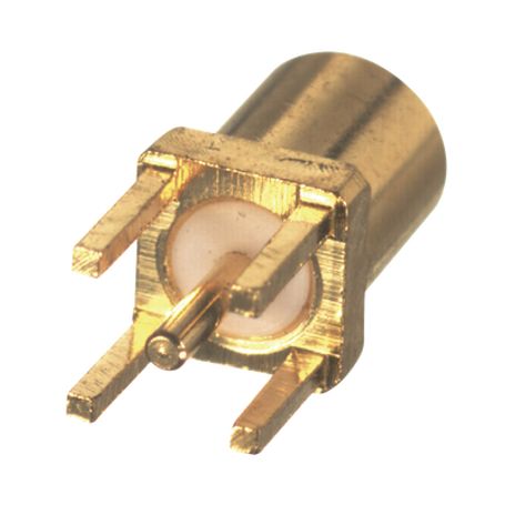 conector mmcx hembra para montaje vertical con 4 patas y terminal para soldar en pcb oro oro teflón