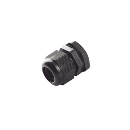 conector plástico negro tipo glándula para cable de 6 a 12 mm de diámetro