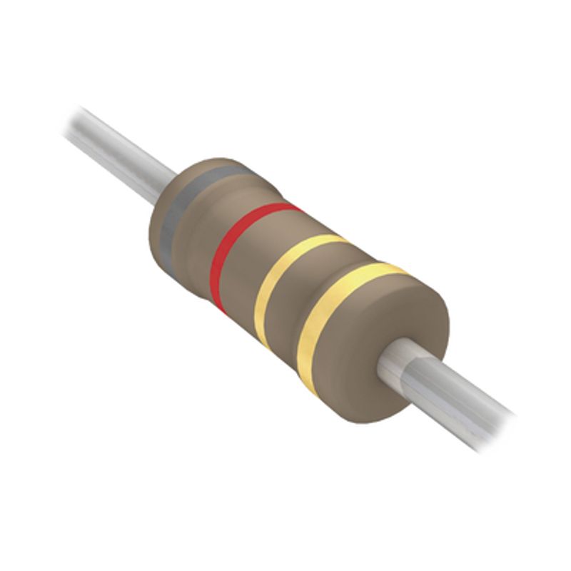 Resistencia Axial De Pelicula De Carbón De 8.2 Ohm 1/4 Watt 5