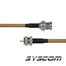 jumper de 30cm con cable cable lp142 con conectores bnc machomini uhf macho