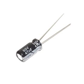 capacitor electrolitico de aluminio radial de 47 µfd 50 vcc 105 °c 63 x 11 mm