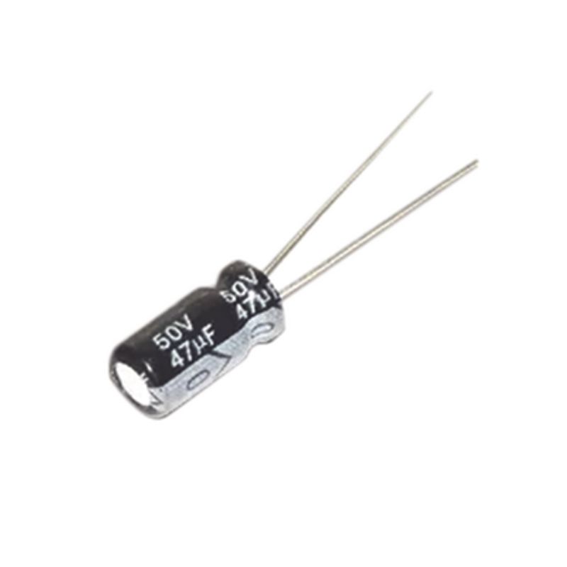 Capacitor Electrolitico De Aluminio Radial De 47 Μfd 50 Vcc 105 °c 6.3 X 11 Mm.