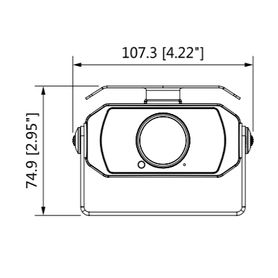 dahua hmw320021mm  cámara cubo para dvr móvil de 2 megapixeles lente de 21 mm 128 grados de apertura ir para 20 mts  a prueba d