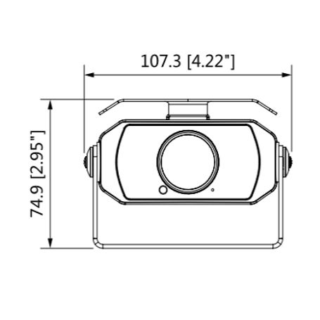 Dahua Hmw3200(2.1mm)  Cámara Cubo Para Dvr Móvil De 2 Megapixeles/ Lente De 2.1 Mm/ 128 Grados De Apertura/ Ir Para 20 Mts/  A P