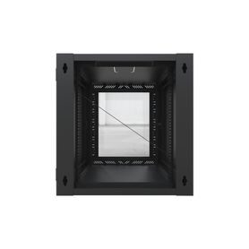 gabinete abatible para montaje en pared con rack 19 de 12 unidades ventana de cristal164552
