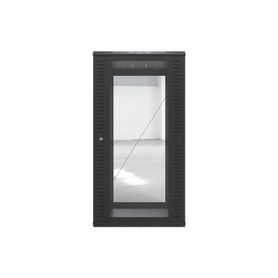 gabinete abatible para montaje en pared con rack 19 de 24 unidades ventana de cristal164695