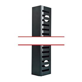 kit organizador vertical de cable sencillo para rack abierto de 24 unidades