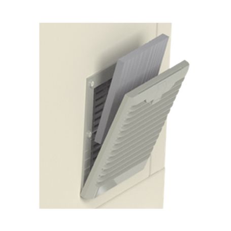 rejilla para respiración de gabinete tipo lpforte con filtro para ventilador de 12 x 12 cm