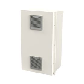 gabinete acero galv para 2 baterias pl110d12  400 x 730 x 300mm puerta ventilada acc para piso o poste no incluidos192202
