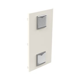 gabinete acero galv para 2 baterias pl110d12  400 x 730 x 300mm puerta ventilada acc para piso o poste no incluidos192202