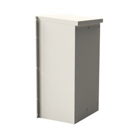 gabinete acero galv para 2 baterias pl110d12  400 x 730 x 300mm puerta ventilada acc para piso o poste no incluidos192202